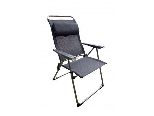 Fauteuil alu Cham XL noir