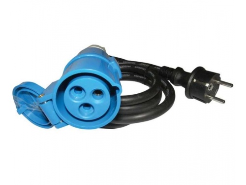 CABLE adaptateur 1,5m Schuko mâle / Femelle CEE Carbest