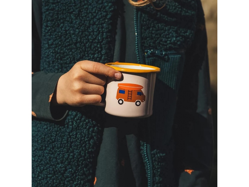 Tasse émaillée Go Offroad Camping pour enfants