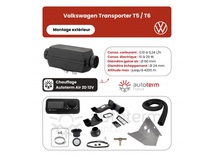 Chauffage au gazole Eberspächer Airtronic D2 - 24V