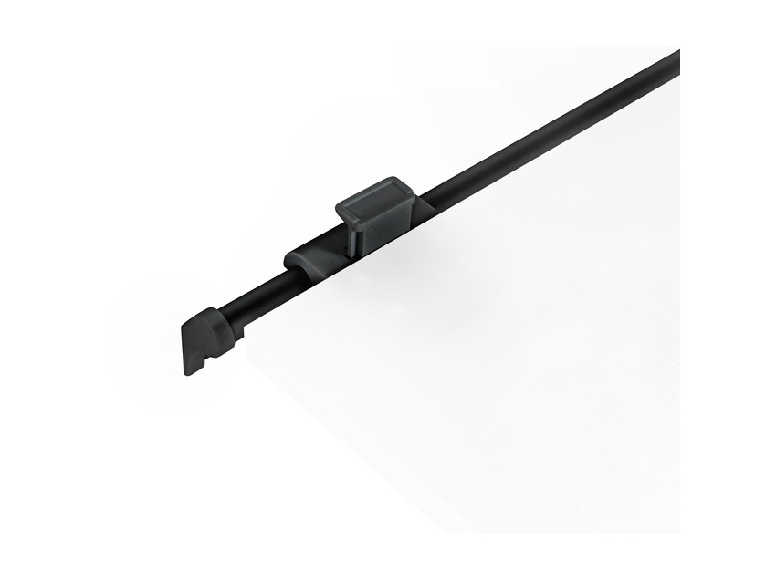 Fixation tablette gris 1 mètre