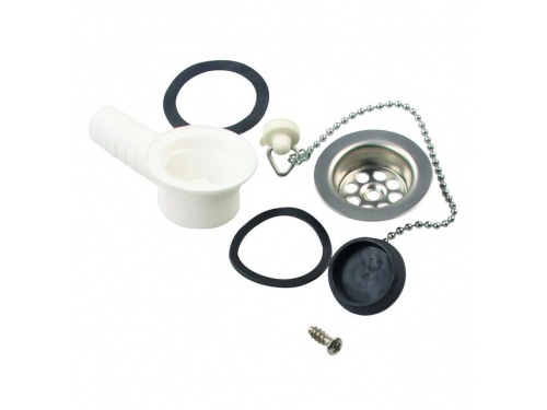 Bonde &agrave; Siphon de vidange coud&eacute;e - &Oslash;33 mm