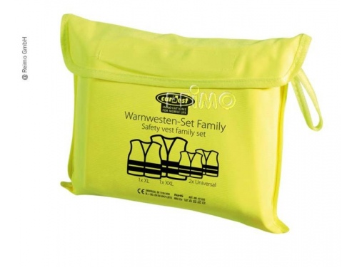 Pack de 4 gilets sécurité jaune