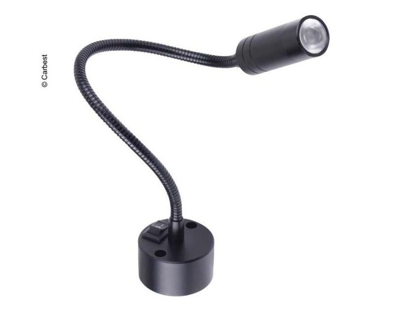 Lampe de lecture articulée 12 LED 12V noir