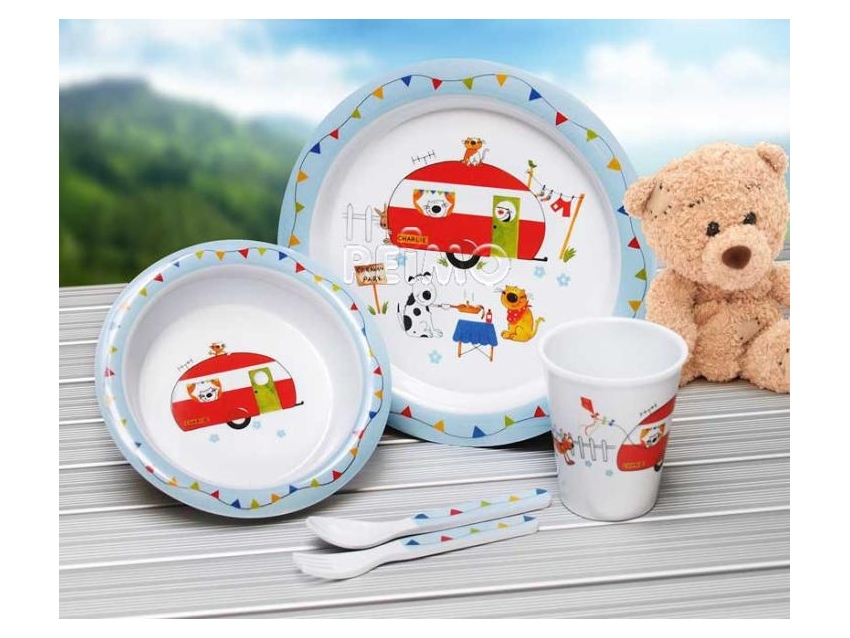 Coffret enfant melamine  5 pièces