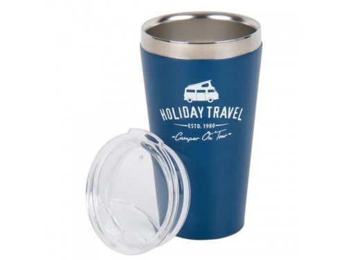 Mug Tasse en Inox &quot;Holiday Travel&quot; BLEU