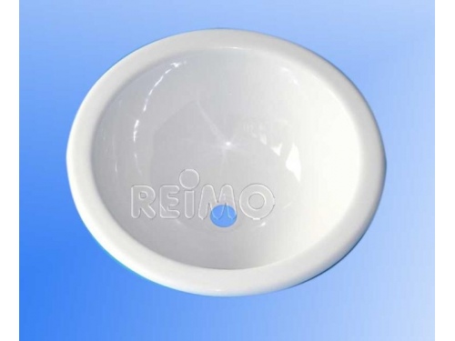 Lavabo encastrable rond en plastique