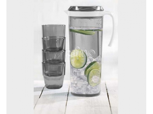 Lot carafe 1.5 Litre + 4 verres 25 cl