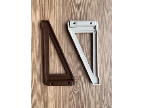 Equerre murale plastique marron
