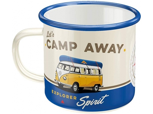 Tasse en émail. Nostalgic-Art. Volkswagen Camp Away