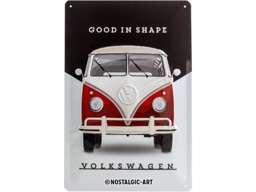 Plaque émaillé 20X30cm. Collection Volkswagen Good in Shape.