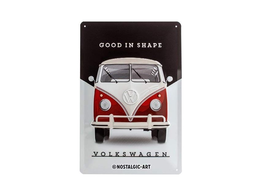 Plaque émaillé 20X30cm. Collection Volkswagen Good in Shape.