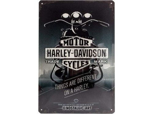 Plaque émaillée 20X30 cm. Collection Harley-Davidson.