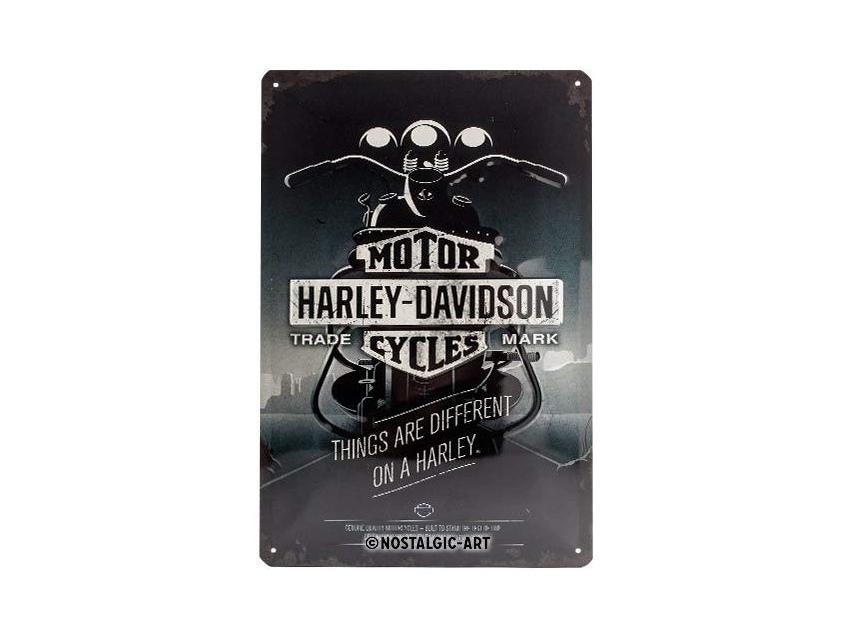 Plaque émaillé 20X30cm. Collection Harley-Davidson.