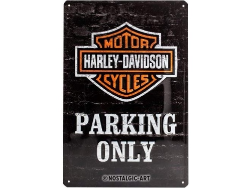 Plaque tôle emboutie décorative 20X30 cm. Collection Harley-Davidson.