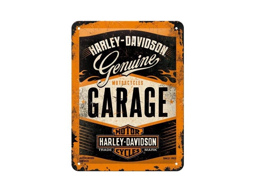 Plaque émaillé 40X60cm. Collection Harley-Davidson.