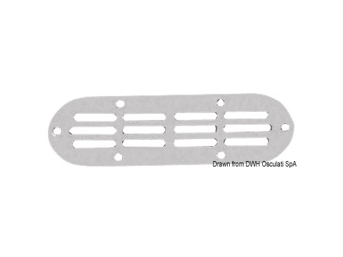 Grille de ventilation aluminium 25.5 x 11.5 cm