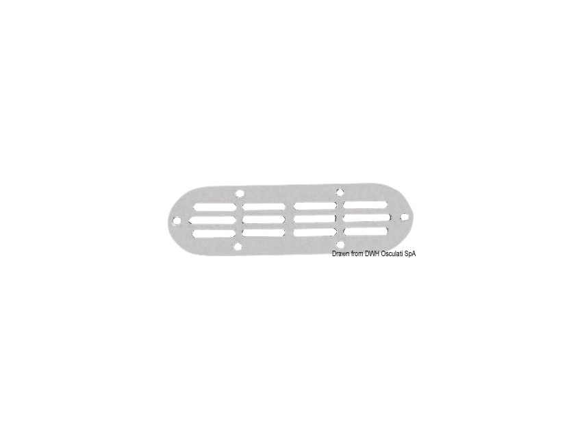 Grille de ventilation aluminium 25.5 x 11.5 cm