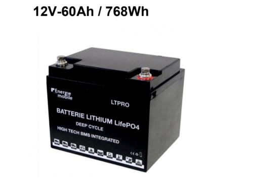 60Ah BATTERIES LITHIUM LT PRO LIFEPO4 ENERGIE MOBILE