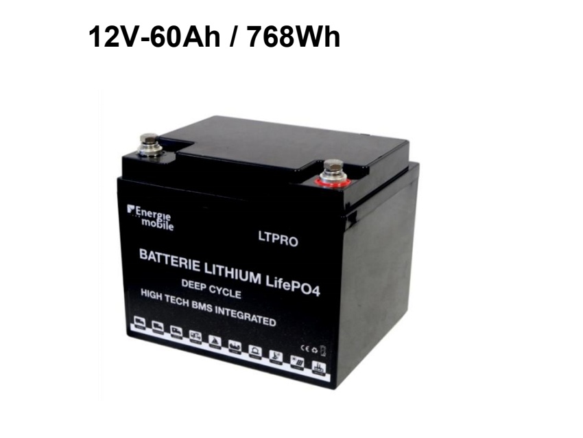 Batterie solaire lithium 20Ah-12,8V-BMS intégré SuperPack victron energy.
