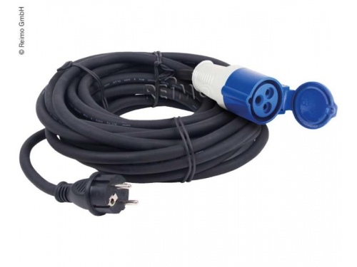 CABLE adaptateur 25m Schuko mâle / Femelle CEE