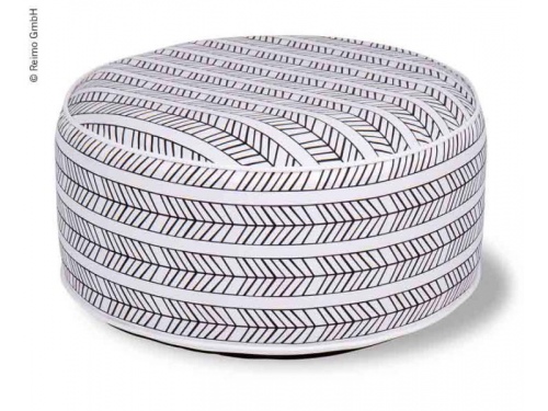 Pouf gonflable tissu ethnique