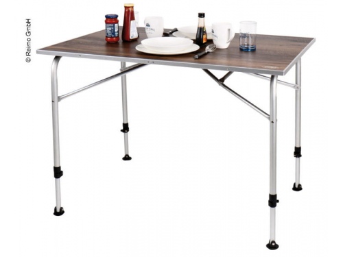 Table de camping LEVI en aspect bois 100 x 68 cm