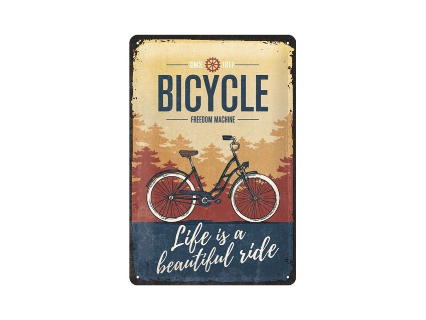 Plaque émaillée 20 X 30 cm. Collection Bicycle