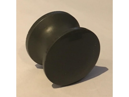 Bouton push lock plastique gris foncé