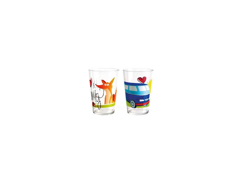 Lot de 2 verres colorés pour enfants