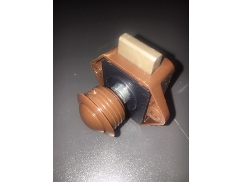 Push lock mini marron