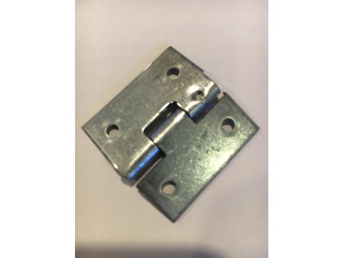 CHARNIERE 30X30 MM ACIER ZINGUE AXE INOX