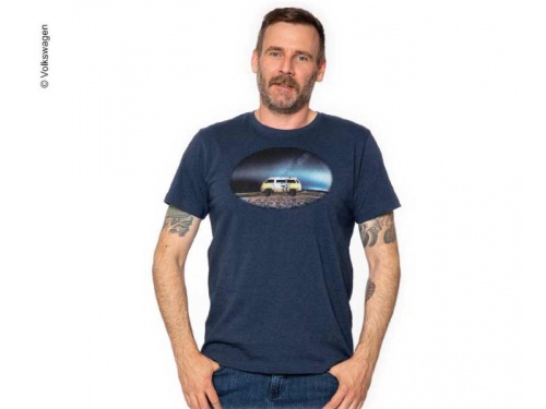 T-shirt Homme bleu foncé VW  Taille S