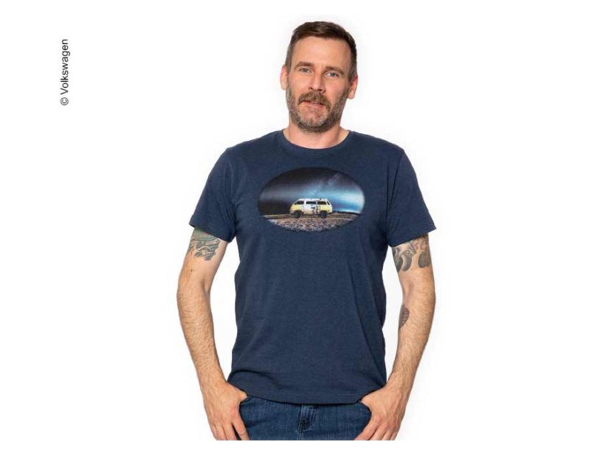 T-shirt Homme bleu foncé VW  Taille S