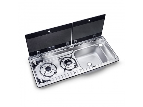 DOMETIC 9722R Combiné 2 feux avec évier cuve droite