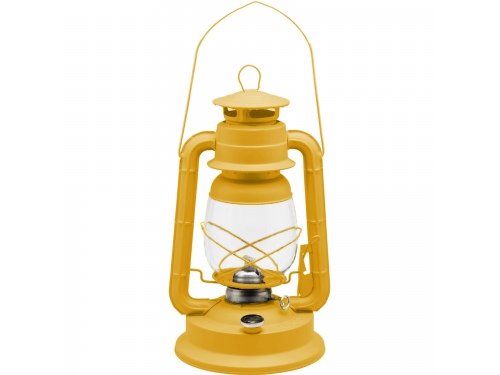 Lampe tempête transportable jaune