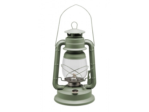 Lampe tempête transportable kaki Hauteur 35 cm