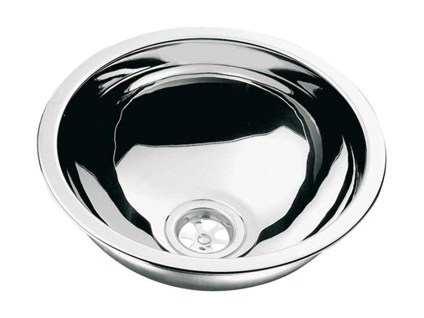 Évier rond en inox 29/12cm