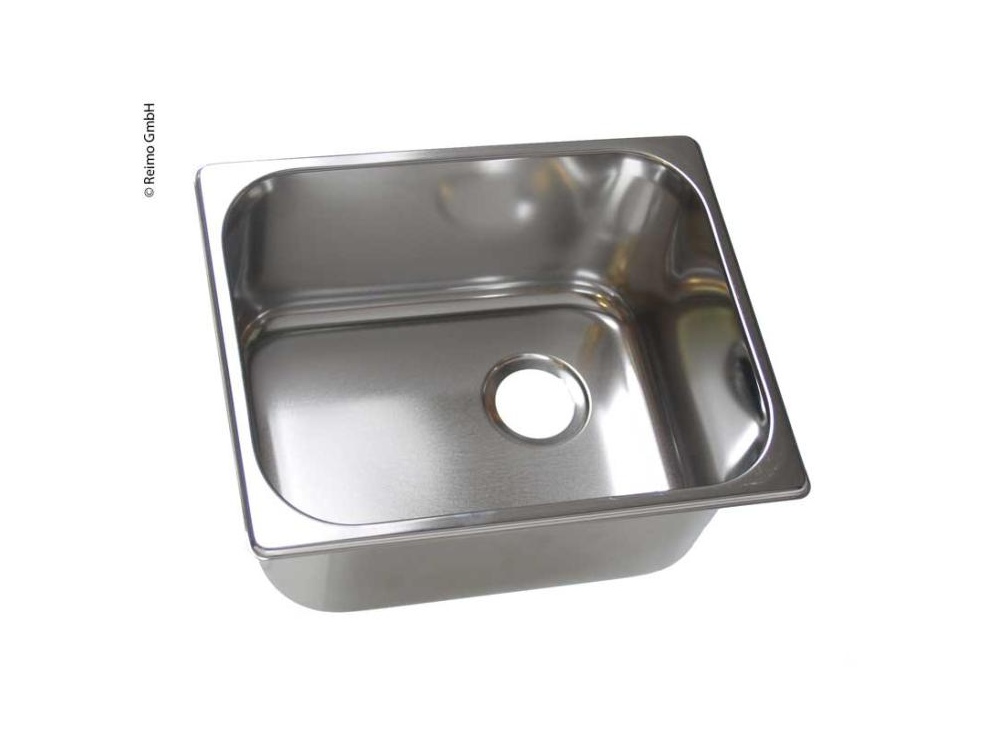 230V Évier en Acier Inox 325x265x150 MM Camping Lavabo + Robinet