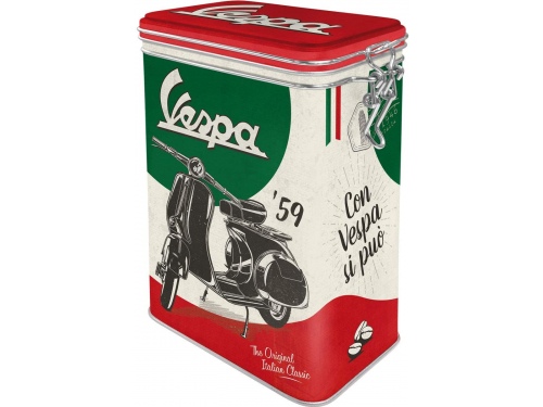 Boite à clips Nostalgic Art. Collection Vespa The Italian Classic