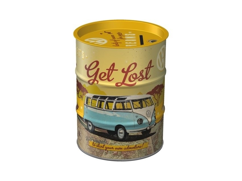 Tirelire Baril en métal collection Volkswagen Let's get lost