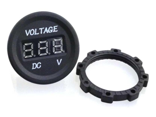 Combo Voltmetre / USB / Allume cigare avec 1 interrupteur BLEU