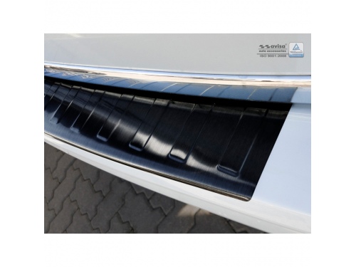 Protection de pare-chocs en acier inoxydable noir pour VW Transporter T6