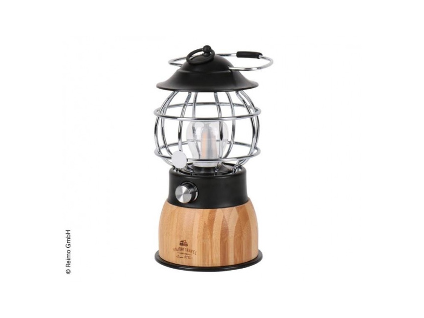 Lampe de camping à LED bambou HOLIDAY TRAVEL