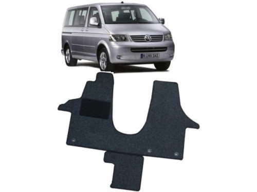 T5. Tapis de sol PLUS Carbest pour cabine conducteur Volkswagen Transporter T5