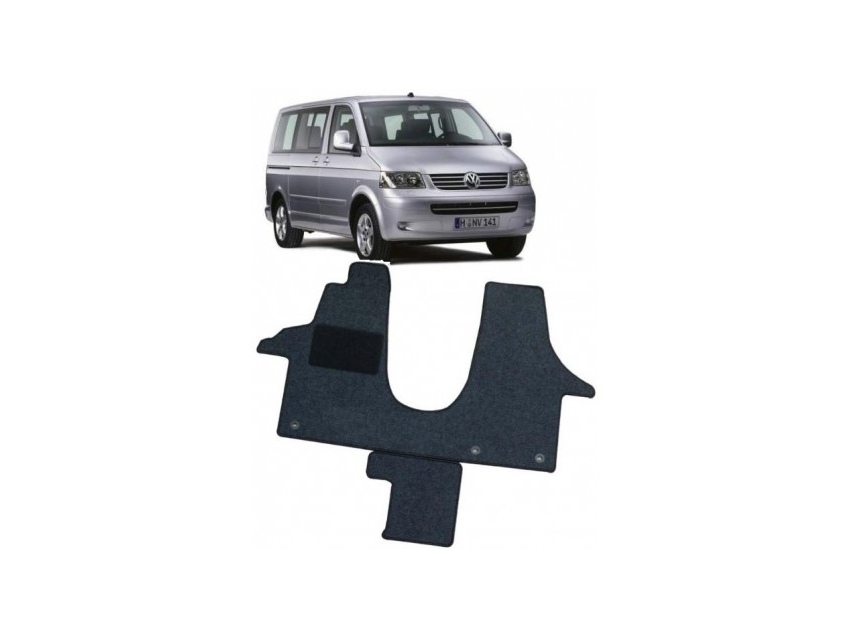 T4/T5. Tapis de sol BASIC Carbest pour cabine conducteur Volkswagen Transporter