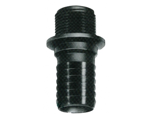 Raccord / Manchon noir 20 mm droit