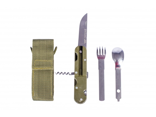 COUTEAU BIVOUAC INOX AVEC HOUSSE