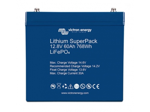 BATTERIE LITHIUM SUPERPACK 12,8V/60AH - VICTRON ENERGY (BMS INTÉGRÉ)