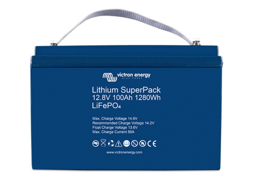 BATTERIE LITHIUM SUPERPACK 12,8V/100AH - VICTRON ENERGY (BMS INTÉGRÉ)